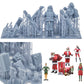 Photo du produit 0 : Ensemble de Noël, 5 figurines et 12 cadeaux, Père Noël et lutins : Thème Noël