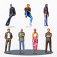 Photo produit de modélisme de diorama 6 : set de figurines de diorama : personnages urbains et passants (n° S129)