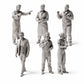 Photo produit de modélisme de diorama 1 : set de figurines Atelier de peinture automobile et carrosserie (n° S48) - 6 figurines