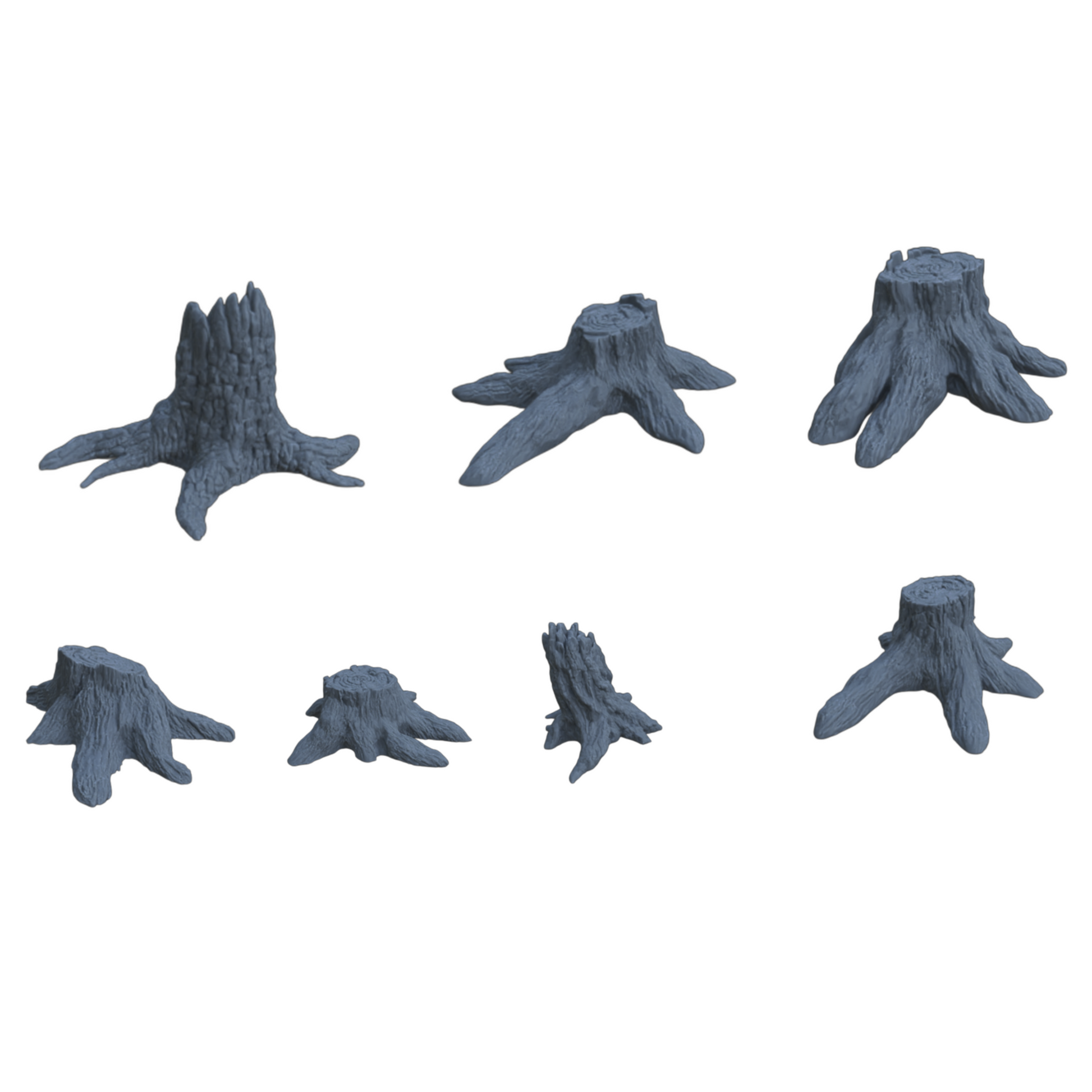 Photo du produit Diorama et décoration de modélisme, accessoires : 0 : Arbres : 7 souches d'arbres