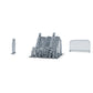 Photo du produit de modélisme de diorama 0 : miniature de chantier pour diorama : barrières de sécurité et balises de signalisation (h0_46)