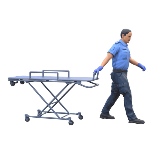 Produktfoto Diorama und Modellbau Miniatur Figur: Sanitäter mit Trage