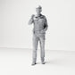 Diorama modélisme photo produit 0 : Figurine debout : Policier avec ceinture de service et lampe de poche (B019)