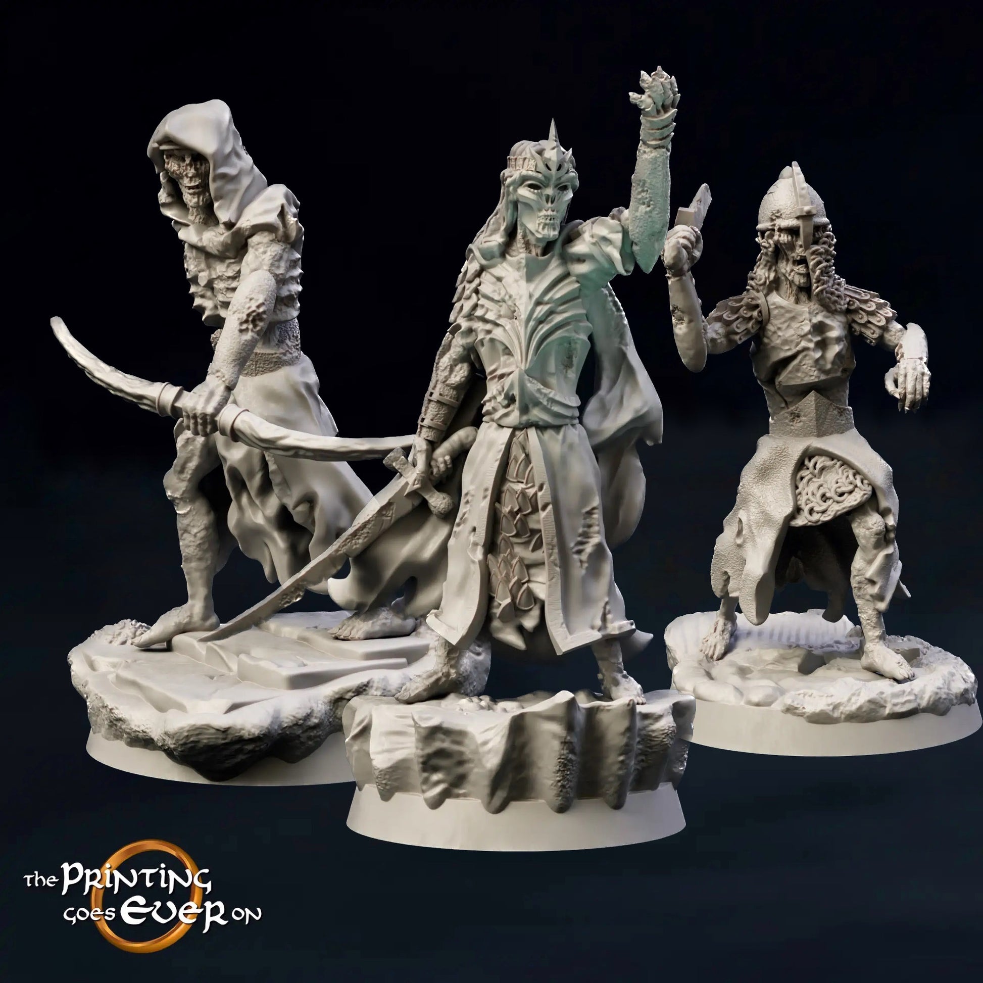 Photo du produit Tabletop 28mm The Printing Goes Ever On (TPGEO) 0 : Créatures mortes-vivantes : Esprits terrifiants - Terreur des tombes