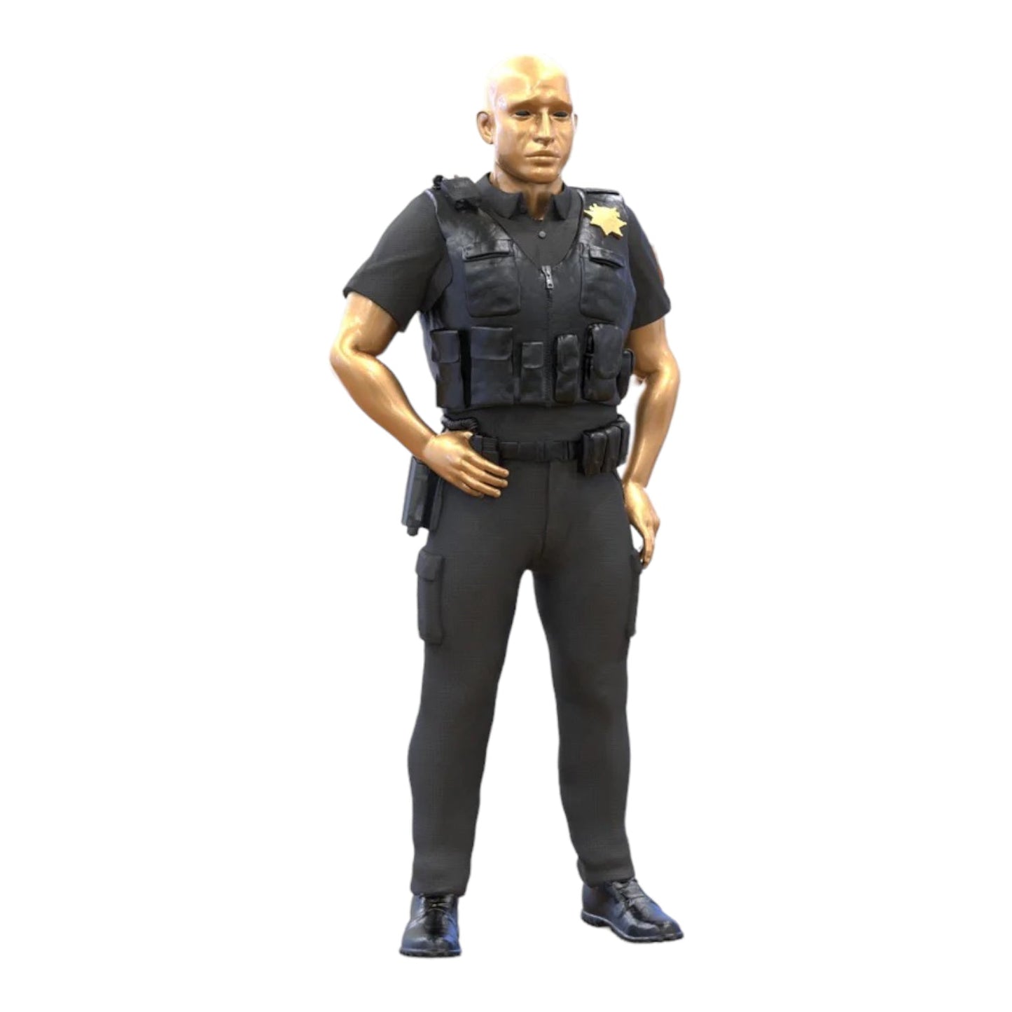 Photo produit de modélisme de diorama 1 : set de figurines de diorama : équipe de police classique (n° S95)