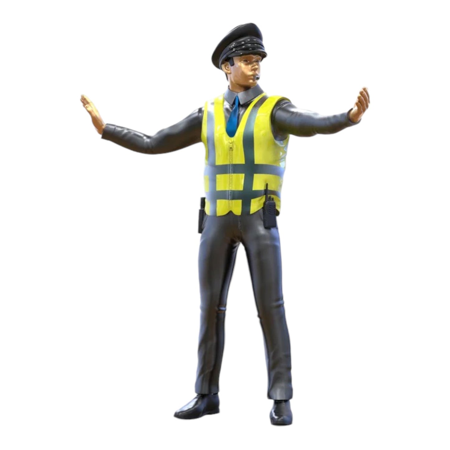 Photo produit de modélisme de diorama 2 : set de figurines de diorama : police de la circulation et contrôle routier (n° S96)