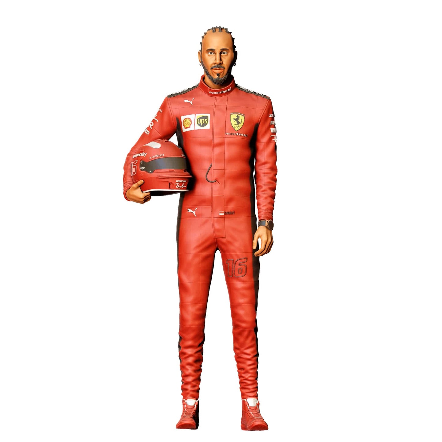 Photo produit de modélisme pour diorama 0 : set de figurines de diorama : pilotes de course et sport automobile (n° S58)