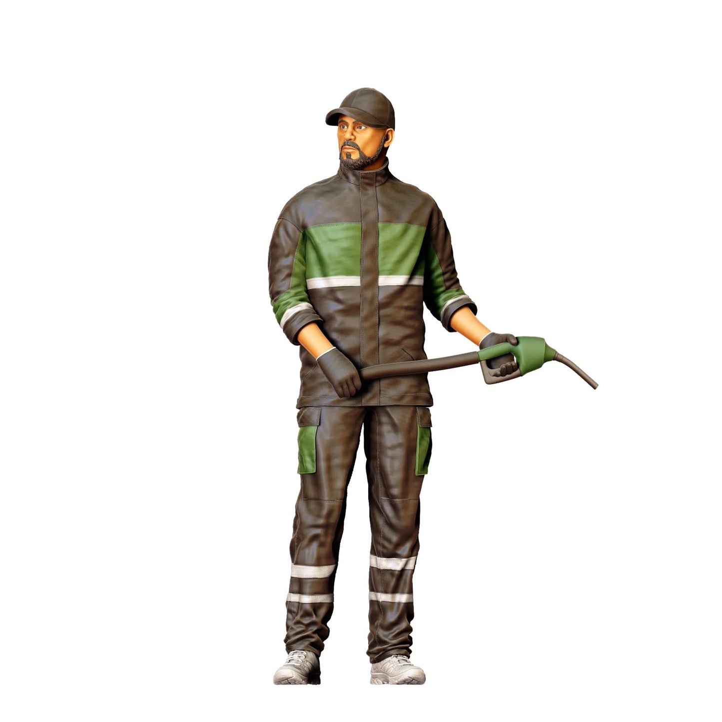Photo produit de modélisme de diorama 0 : set de figurines de personnel de station-service (n° S45)