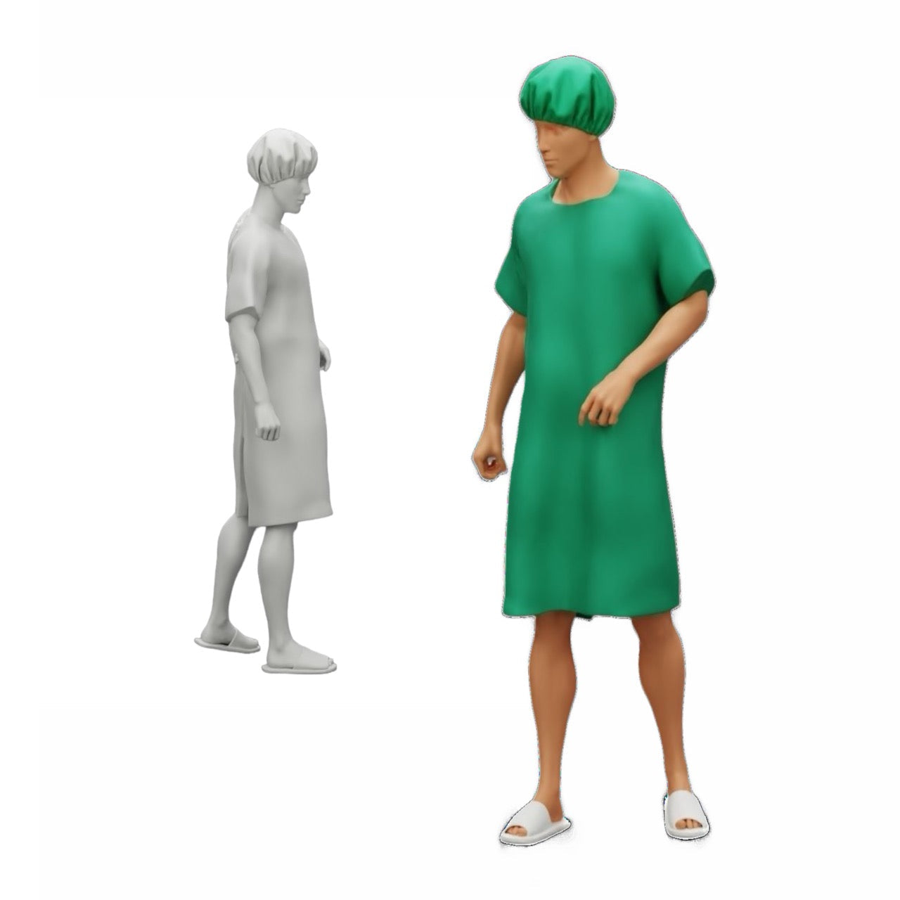 Photo produit de modélisme de diorama 1 : Set de figurines de diorama : set de figurines clinique, chirurgie et secours (n° S46)