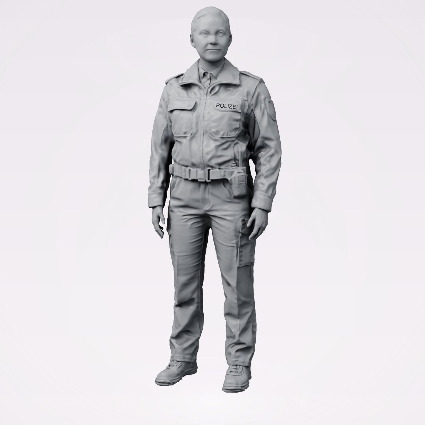 Diorama modélisme photo de produit 0 : Figurine debout : policier allemand avec ceinture d'équipement (B020)