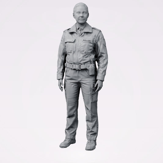 Diorama modélisme photo de produit 0 : Figurine debout : policier allemand avec ceinture d'équipement (B020)