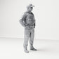 Diorama modélisme photo produit 3 : Figurine debout : Policier avec casquette et gilet pare-balles (B022)