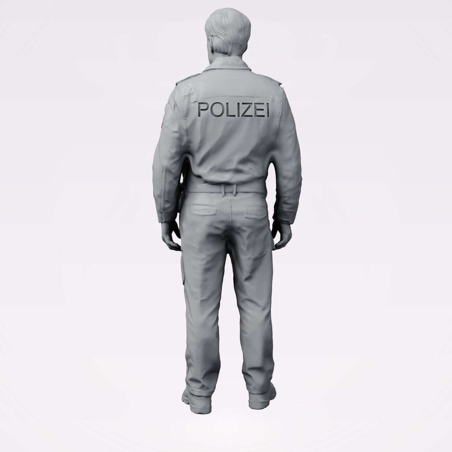 Diorama modélisme photo de produit 2 : Figurine debout : Policier/Policière en uniforme allemand moderne avec inscription POLICE (B025)