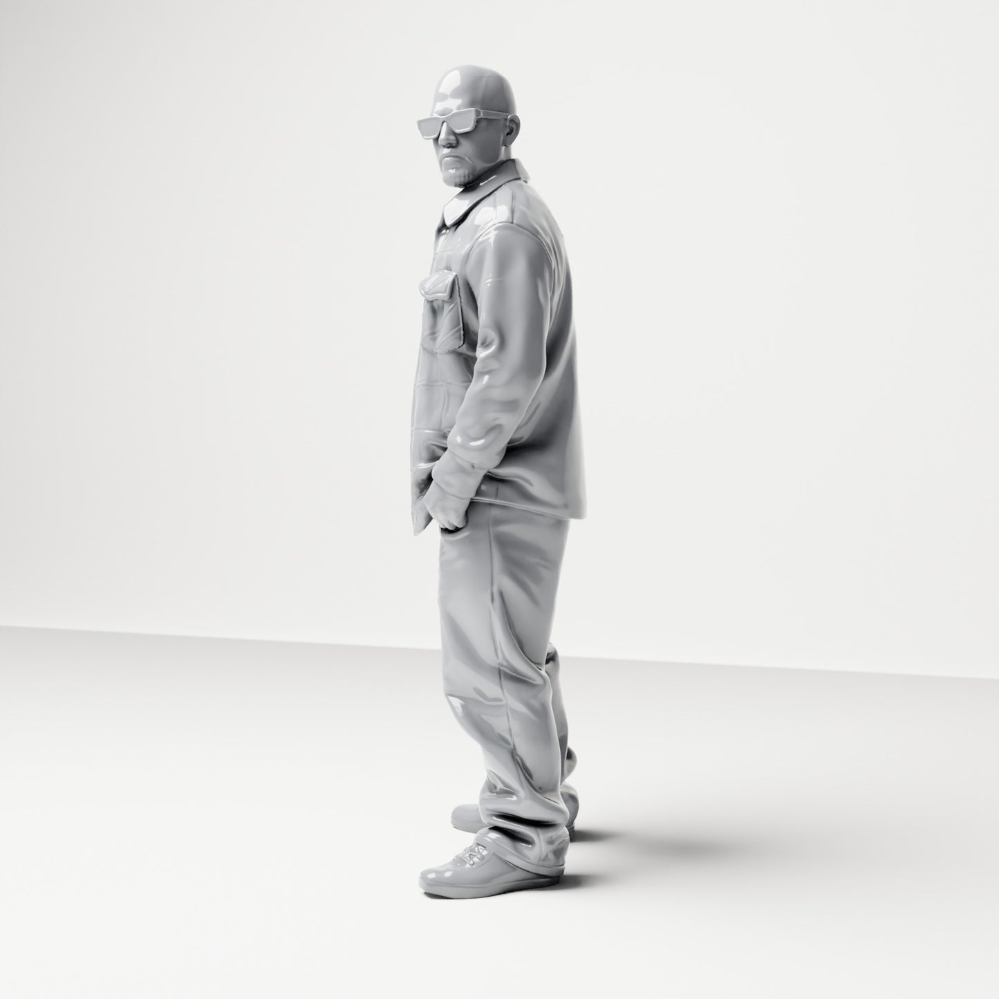 Diorama modélisme photo de produit 1 : Figurine debout : Homme en tenue de rue avec les mains dans les poches (B027)
