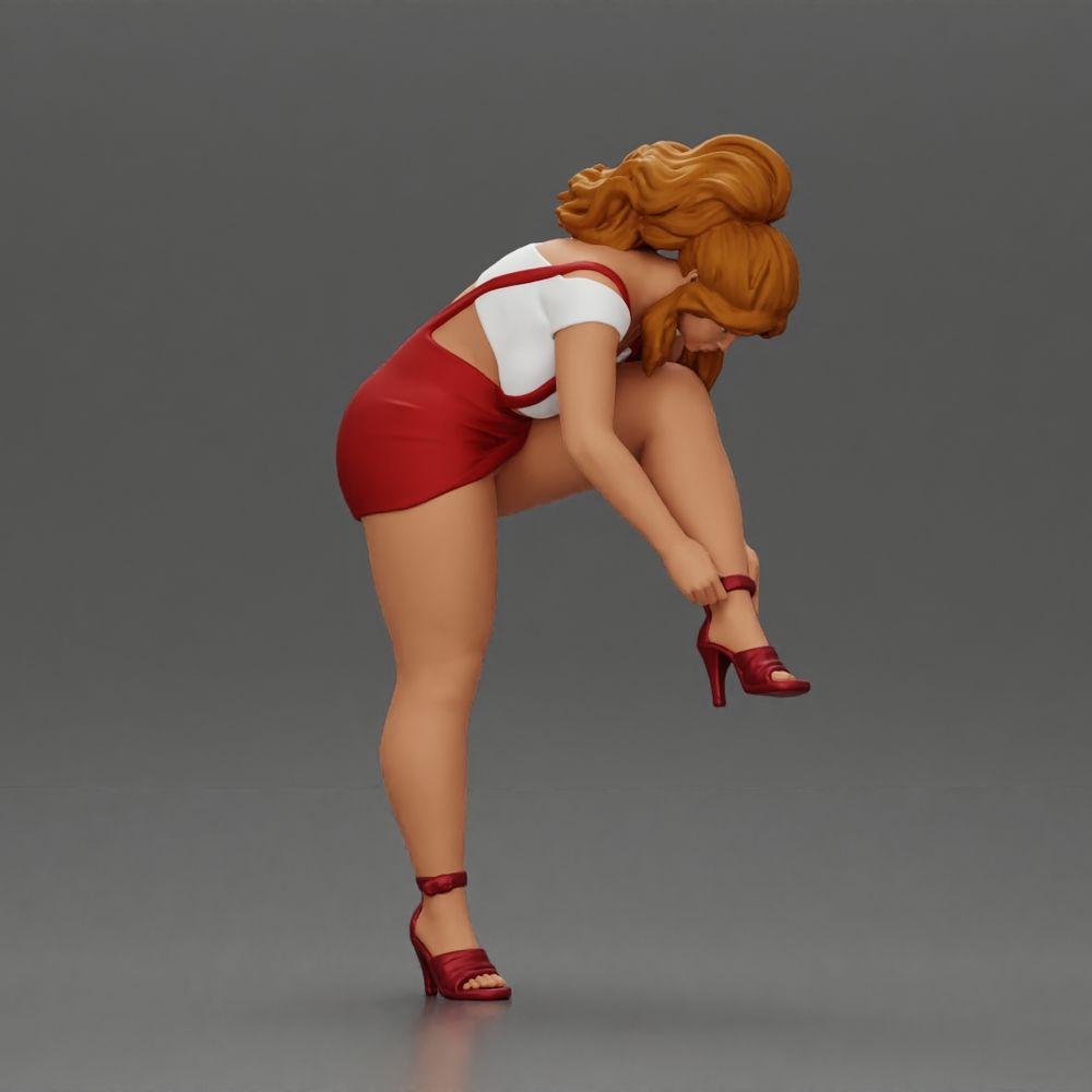 Photo produit 2 de modélisme pour diorama : set de figurines de femmes modernes dans la vie urbaine (n° S93)