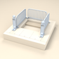 Photo du produit de diorama 2 : chantier miniature de diorama : barrières et balises de signalisation (h0_46)