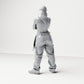 Diorama modélisme photo de produit 2 : Figurine debout : Personne avec casquette, top court, pantalon large et baskets, bras croisés (B033)
