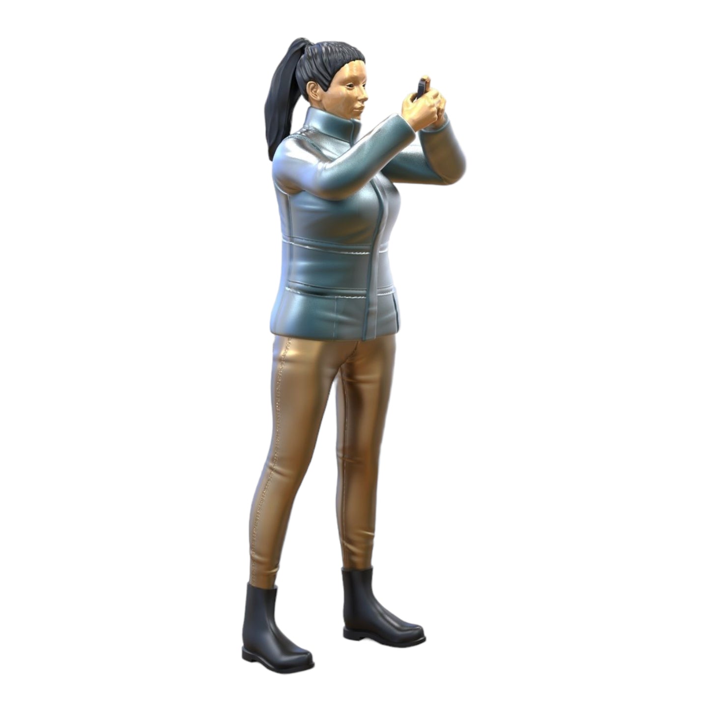 Photo du produit Diorama et modélisme Figurine miniature : Femme avec téléphone portable