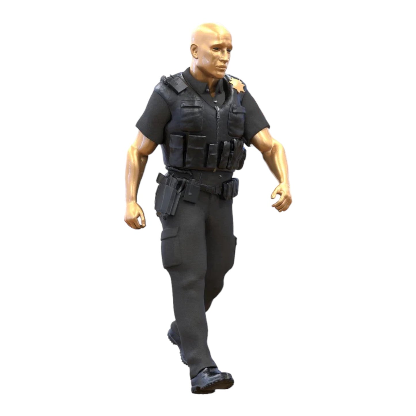 Photo produit de modélisme de diorama 3 : Set de figurines de diorama : équipe de police classique (n° S95)