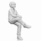 Photo produit de modélisme pour diorama 4 : set de figurines de diorama : personnages assis, passants et spectateurs