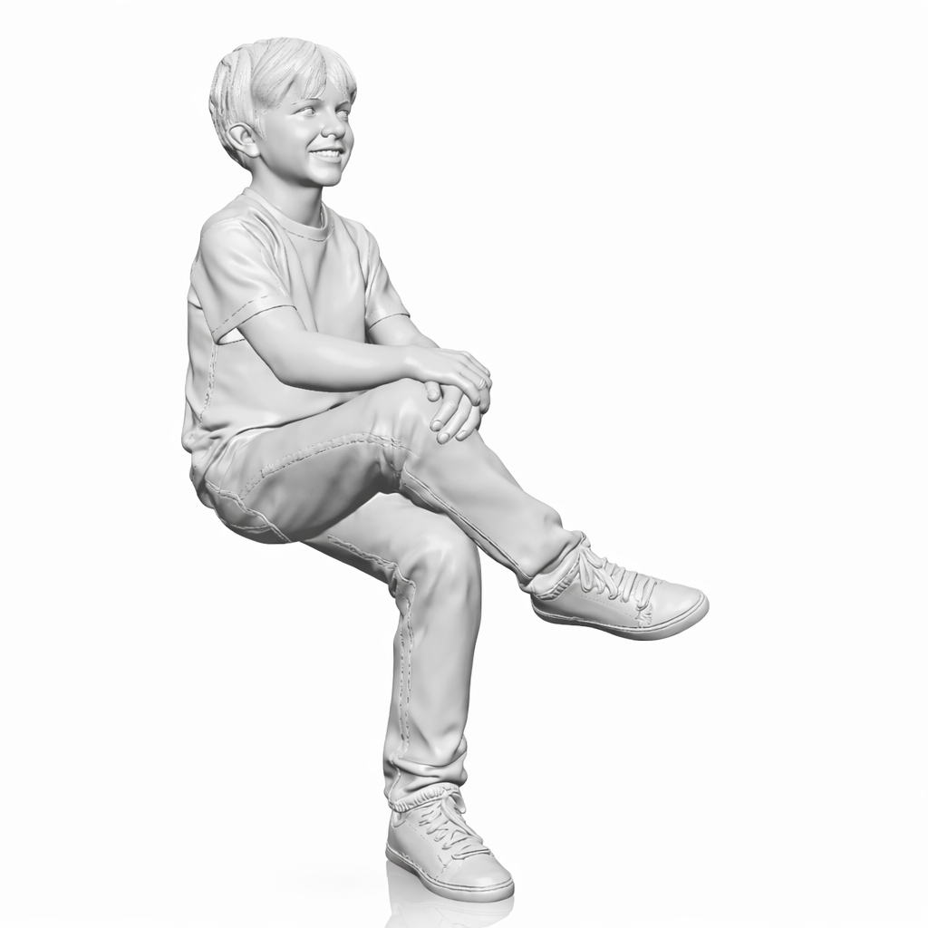 Photo produit de modélisme pour diorama 4 : set de figurines de diorama : personnages assis, passants et spectateurs