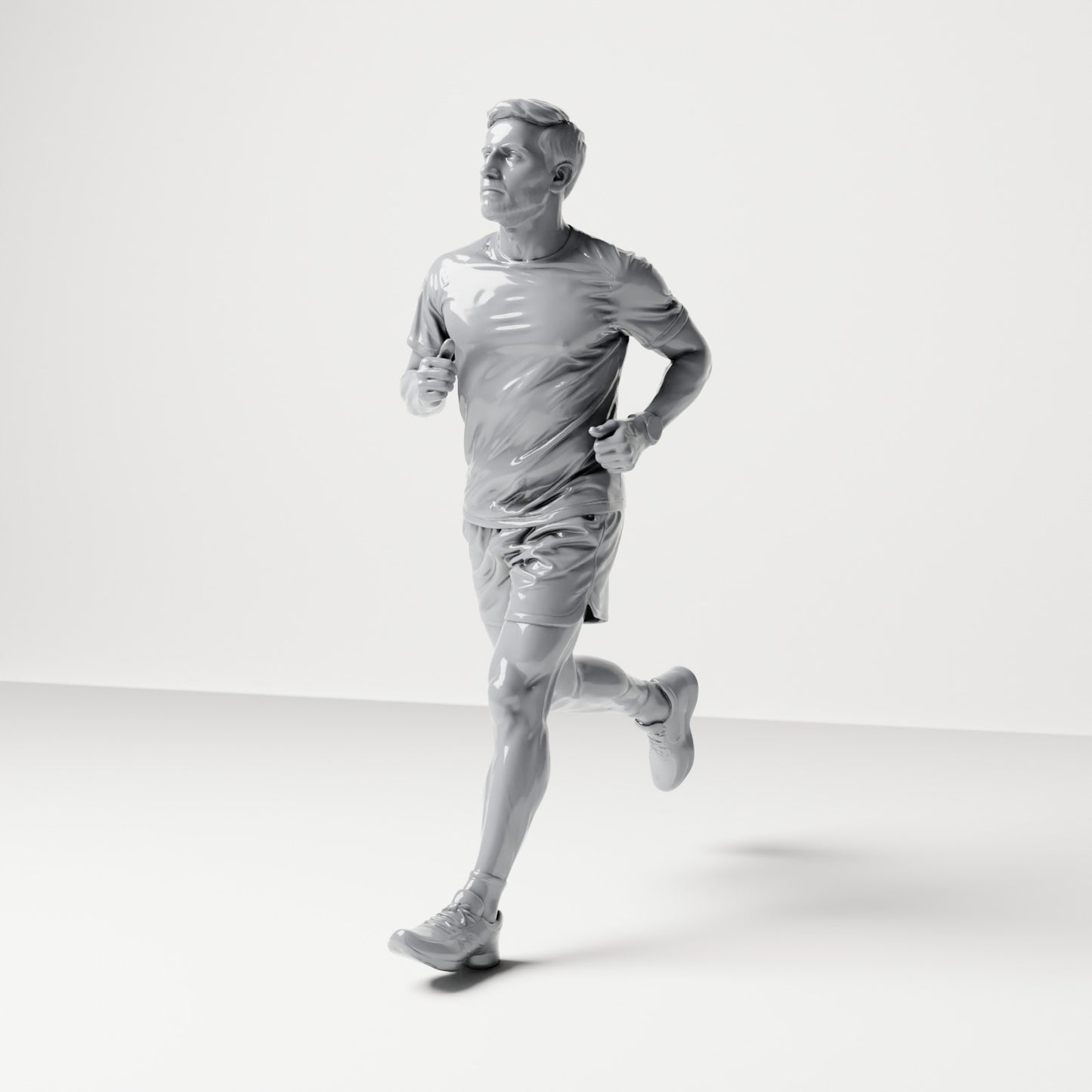 Diorama modélisme photo de produit 0 : Figurine en mouvement : Coureur en tenue de sport (B043)