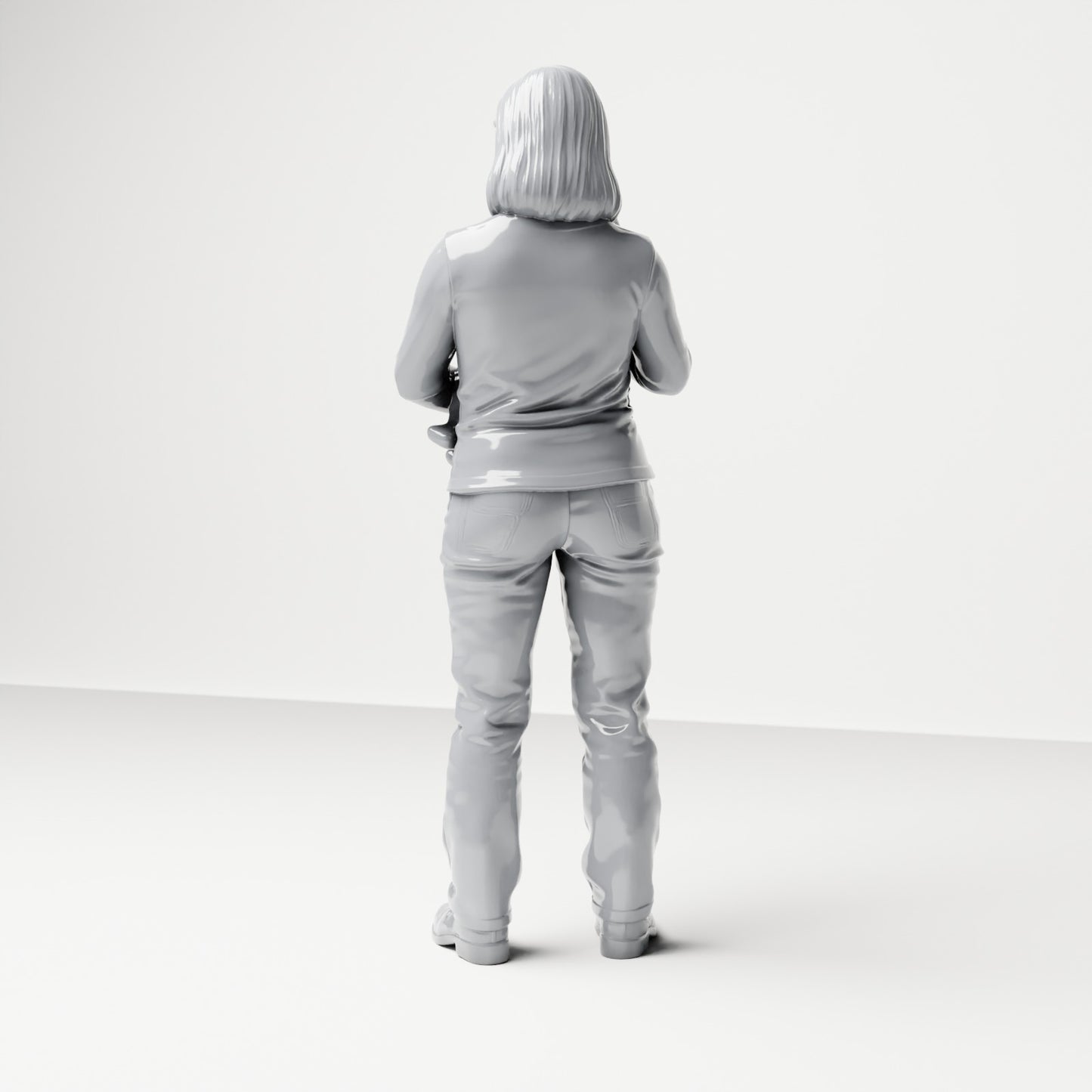 Photo produit de modélisme de diorama 2 : figurine debout : mère avec bébé dans les bras (B047)