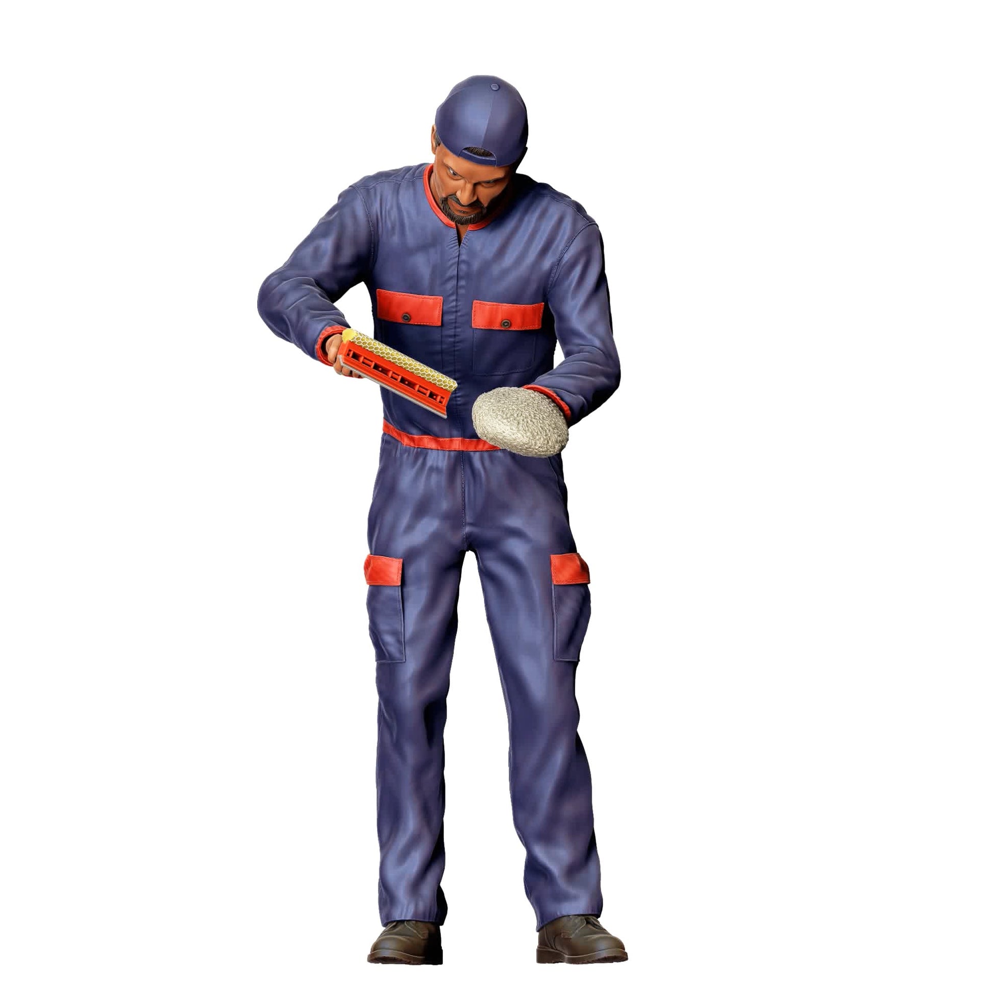 Photo produit de modélisme de diorama 3 : set de figurines de diorama : personnel de station-service (n° S45)