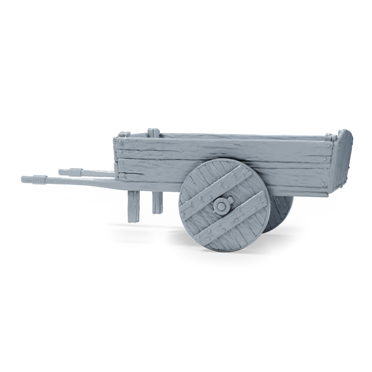 Diorama Modellbau Produktfoto 4: Diorama Miniatur Hofzubehör: Handkarren mit Getreidesäcken, Kisten und Fass (h0_32)