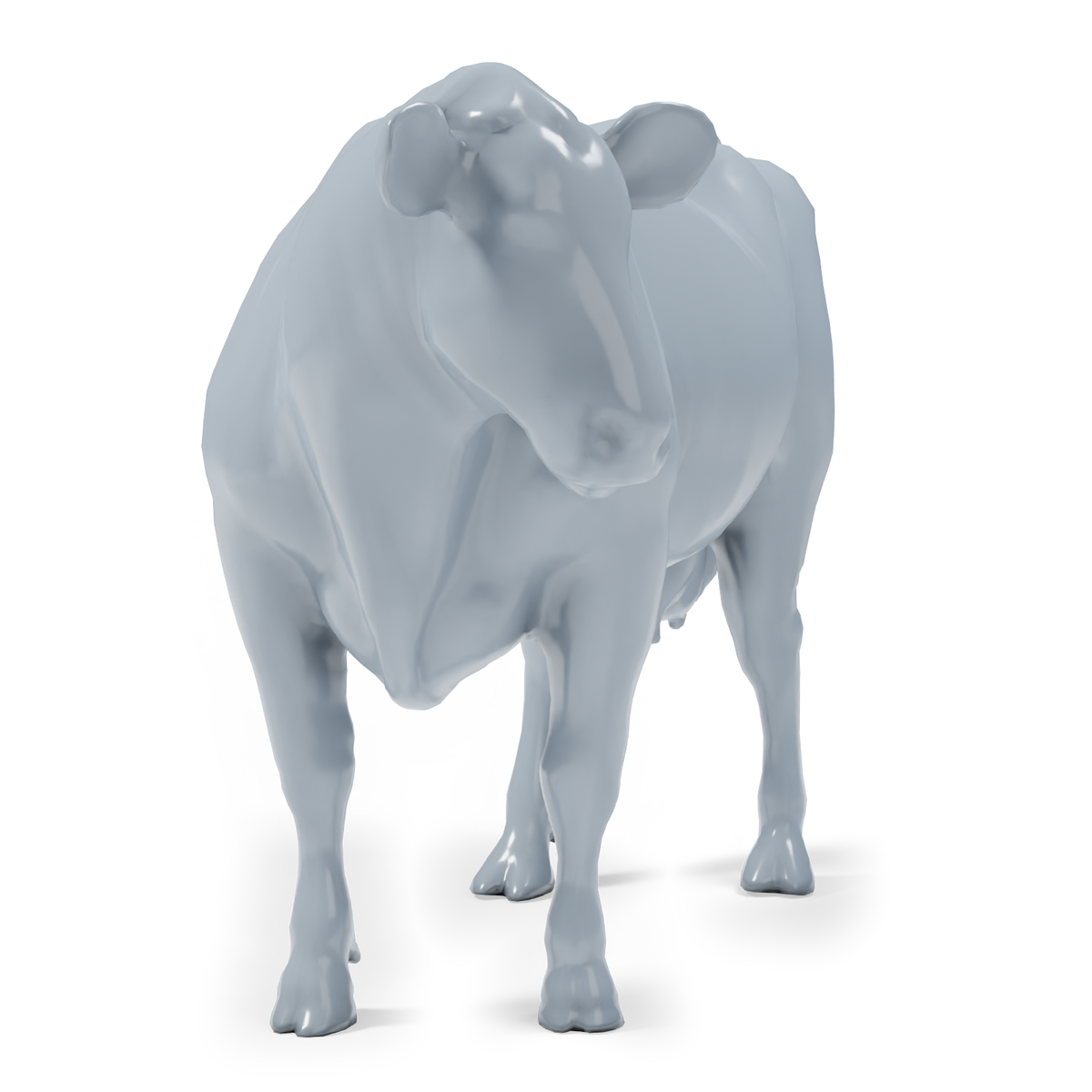 Photo de produit de modélisme de diorama 3 : miniatures de bovins pour diorama : trois vaches en position debout, en marche et couchée (h0_53)