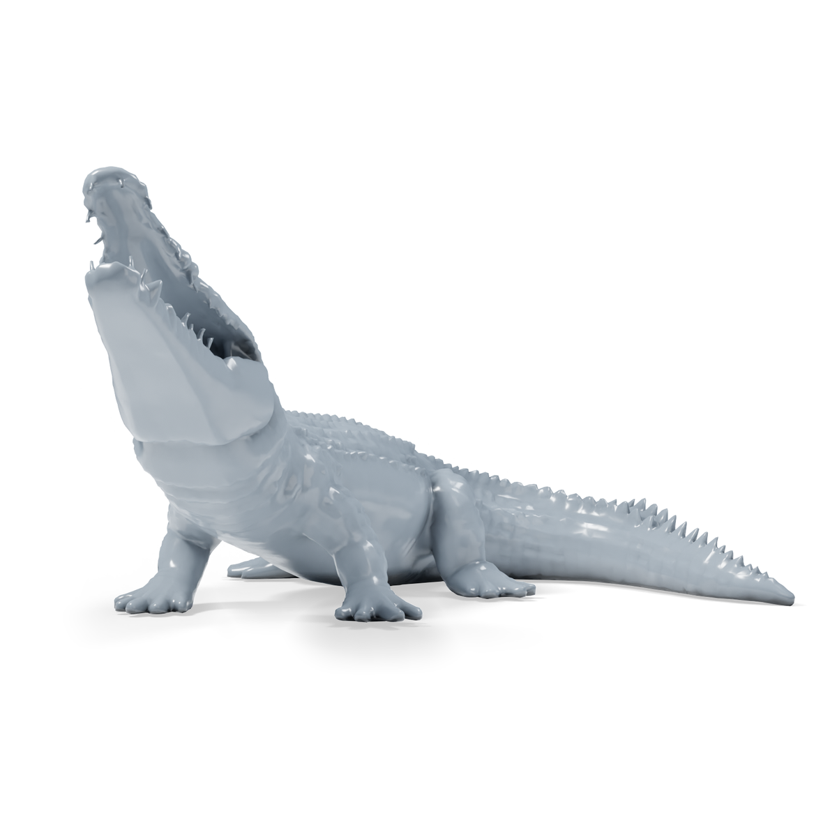 Photo du produit de modélisme de diorama 3 : miniatures de reptiles pour diorama : deux crocodiles dans des poses différentes (h0_49)