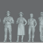 Produktfoto Figur H0, 1:72 - 0: Safari Touristen Figuren Set (6 Figuren)