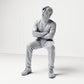 Photo produit de modélisme de diorama 0 : Figurine assise : spectateur masculin aux bras croisés (B064)