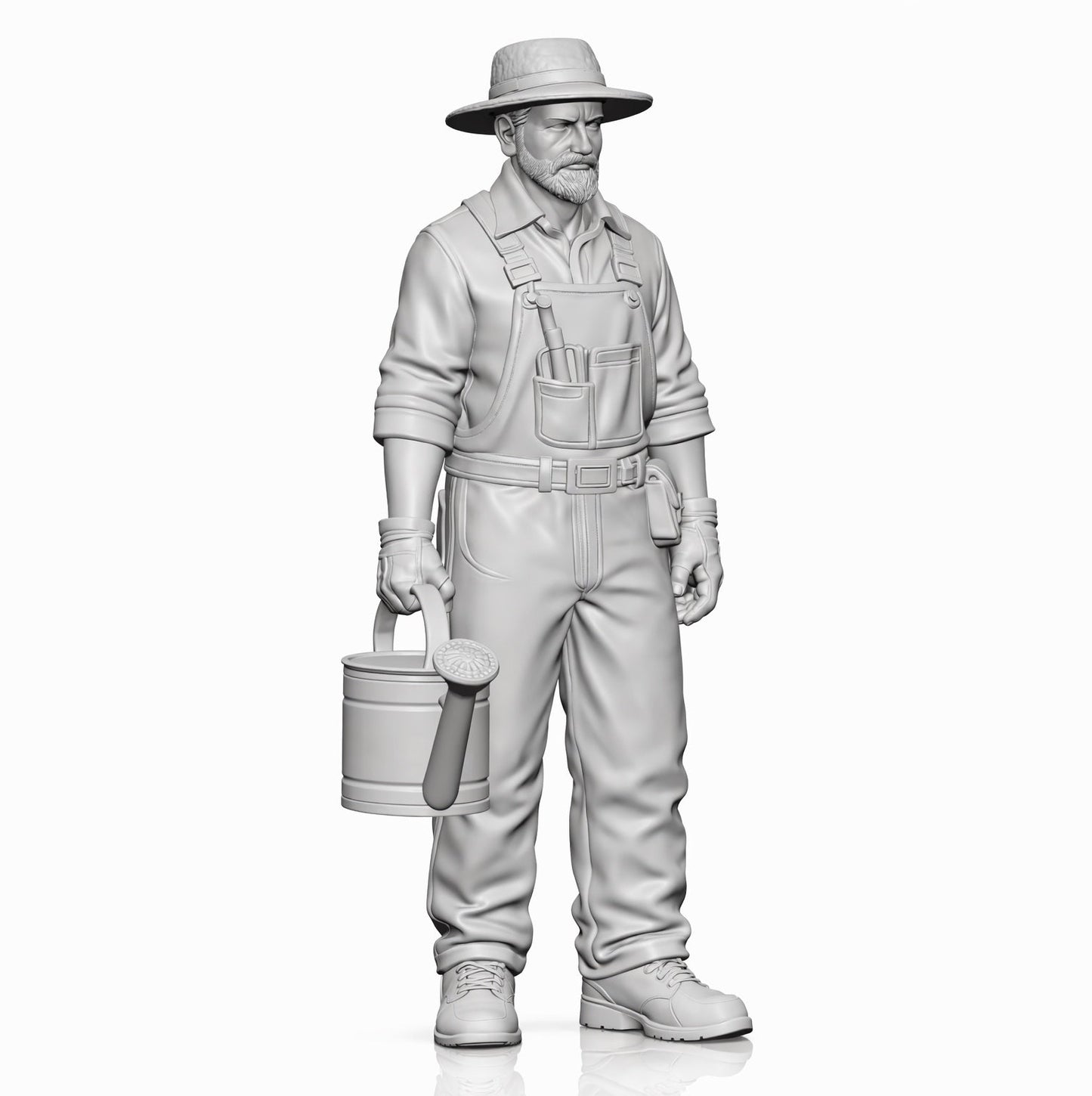 Photo produit de modélisme de diorama 7 : set de figurines de diorama : jardinier, travaux de jardinage et vie à la campagne