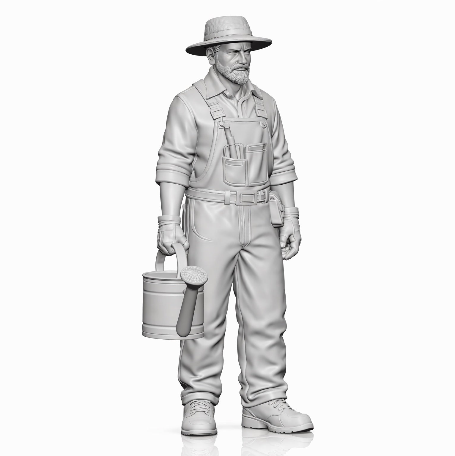 Photo produit de modélisme de diorama 7 : set de figurines de diorama : jardinier, travaux de jardinage et vie à la campagne
