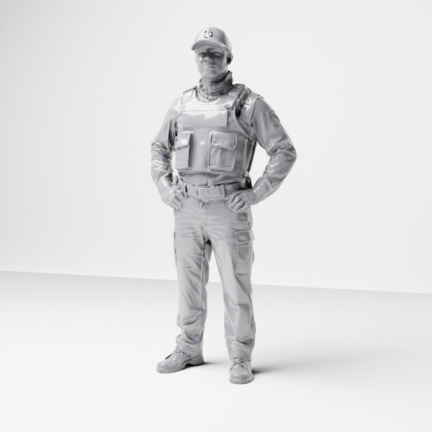 Photo produit de modélisme de diorama 6 : set de figurines de police allemande et agents de police