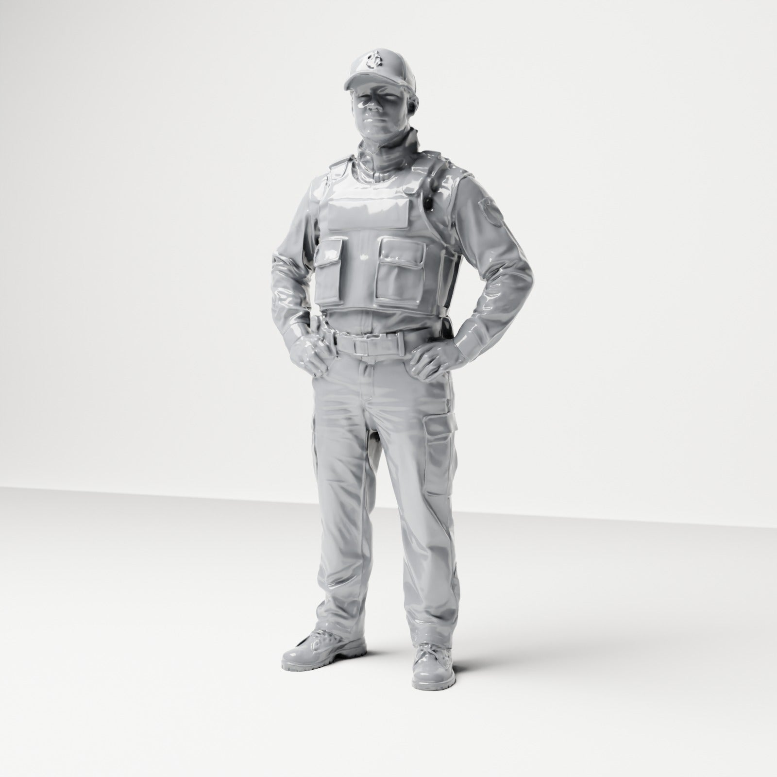 Photo produit de modélisme de diorama 6 : set de figurines de police allemande et agents de police