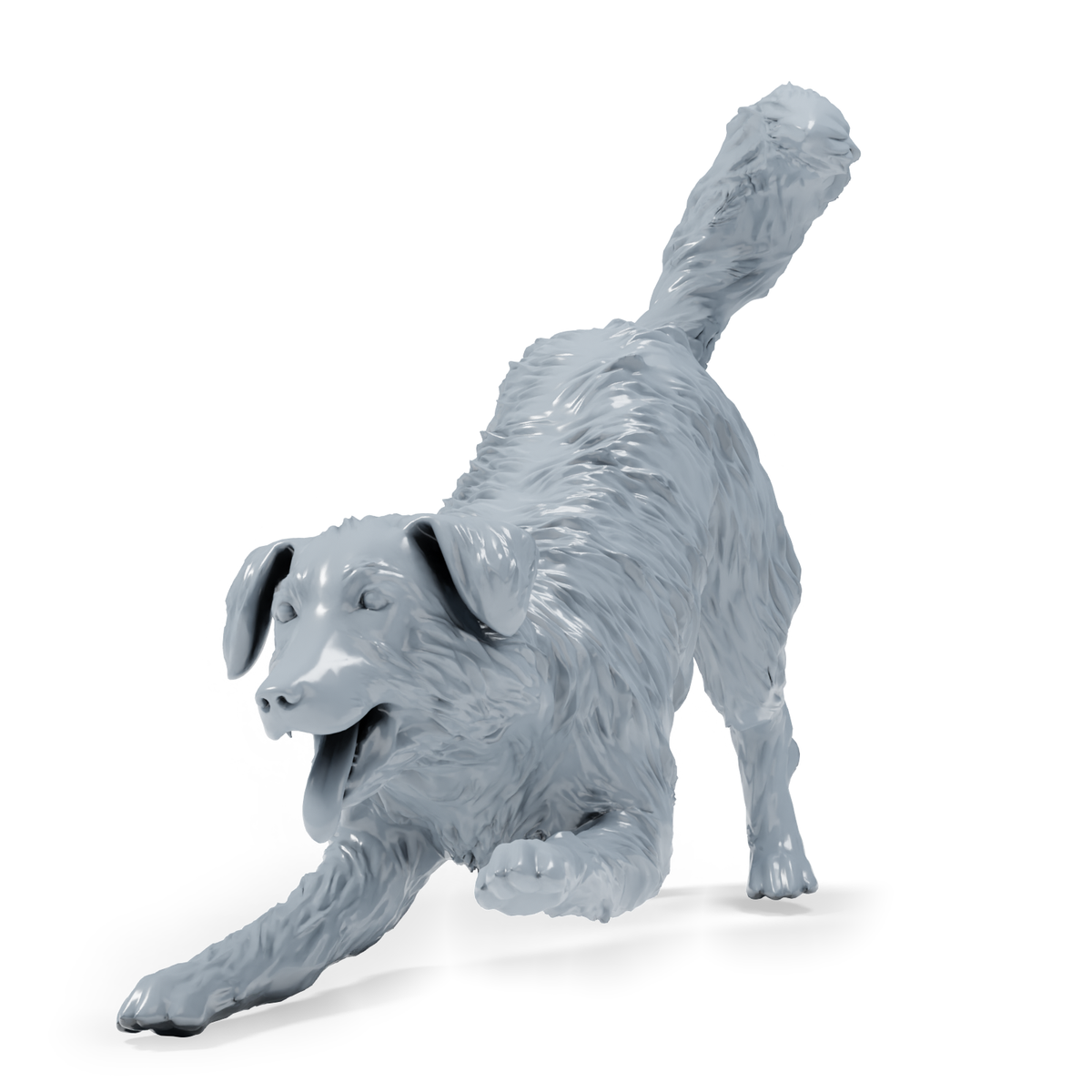 Photo produit de modélisme de diorama 5 : chiens miniatures pour diorama, neuf chiens de races et de poses différentes (h0_52)