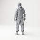 Diorama Modellbau Produktfoto 2: Stehende Figur: Mann mit Sonnenbrille, Zöpfen und ärmelloser Jacke (B074)