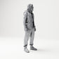 Diorama Modellbau Produktfoto 3: Stehende Figur: Mann mit Sonnenbrille, Zöpfen und ärmelloser Jacke (B074)