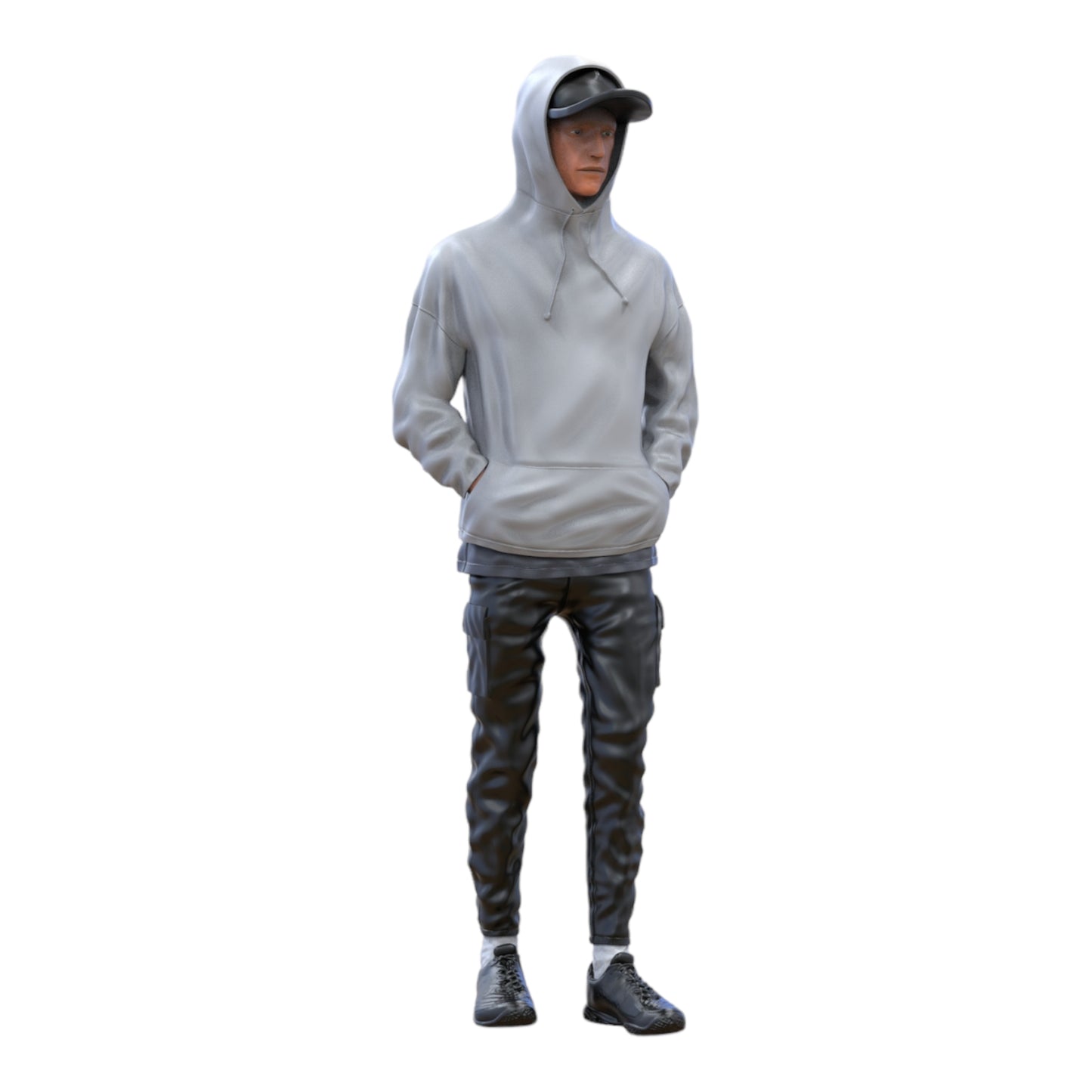 Photo du produit Diorama et modélisme Figurine miniature : Homme avec un hoodie