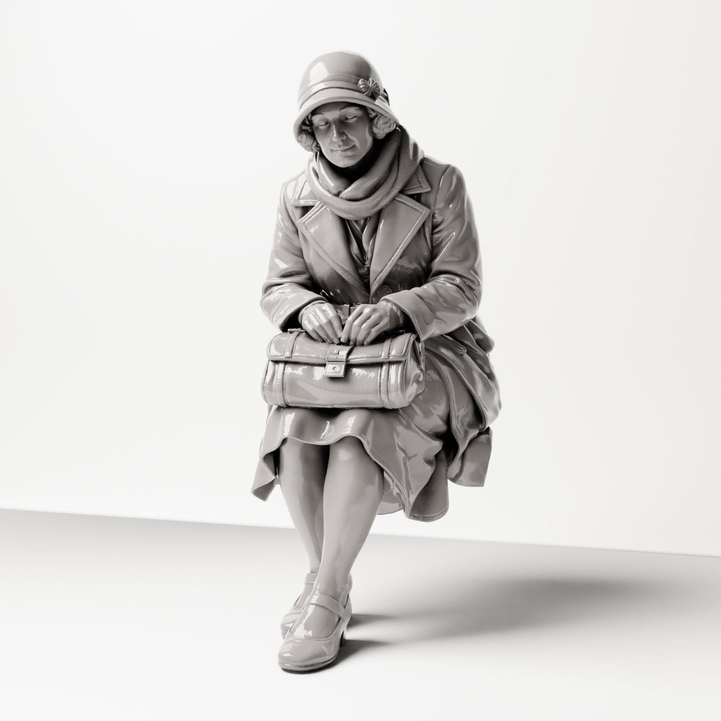 Photo produit de modélisme de diorama 8 : set de figurines de diorama : personnages historiques de gare et de chemin de fer des années 1920-1930