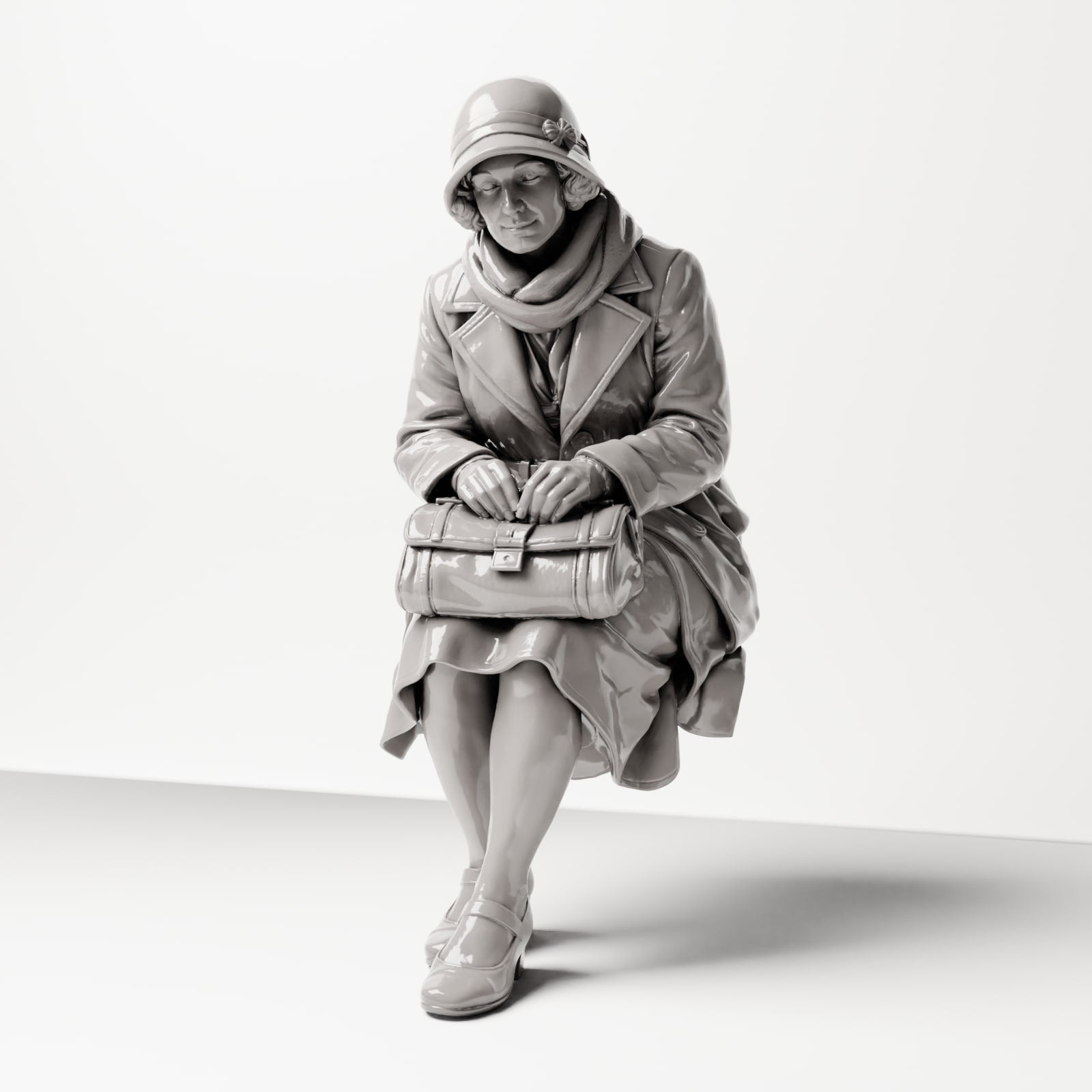 Photo produit de modélisme de diorama 8 : set de figurines de diorama : personnages historiques de gare et de chemin de fer des années 1920-1930