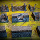 Photo de produit Tabletop 28mm pièces de terrain, maisons, décorations et éléments de Creation Conquest (CC) 0 : Ensemble de murs de ville - Royaume de Saxe - Village médiéval des seigneurs des chevaux