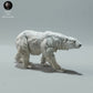 Produktfoto Tier Figur Diorama, Modellbau: 0: Wildtier Figur: gehender Eisbär – Polar Bear (Ref 01_01_24)