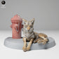 Produktfoto Tier Figur Diorama, Modellbau: 0: Wildtier Figur: Liegender Kojote (Ref 24_11_01)
