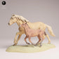Photo de produit Figurine animale Diorama, Modélisme : 0 : Figurines d'animaux sauvages : jument mustang au galop et son poulain – chevaux (Réf 25_09_05)