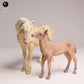 Photo de produit Figurine d'animal Diorama, Modélisme : 0 : Figurines d'animaux sauvages : Jument Mustang et son poulain – Chevaux (Ref 25_09_04)