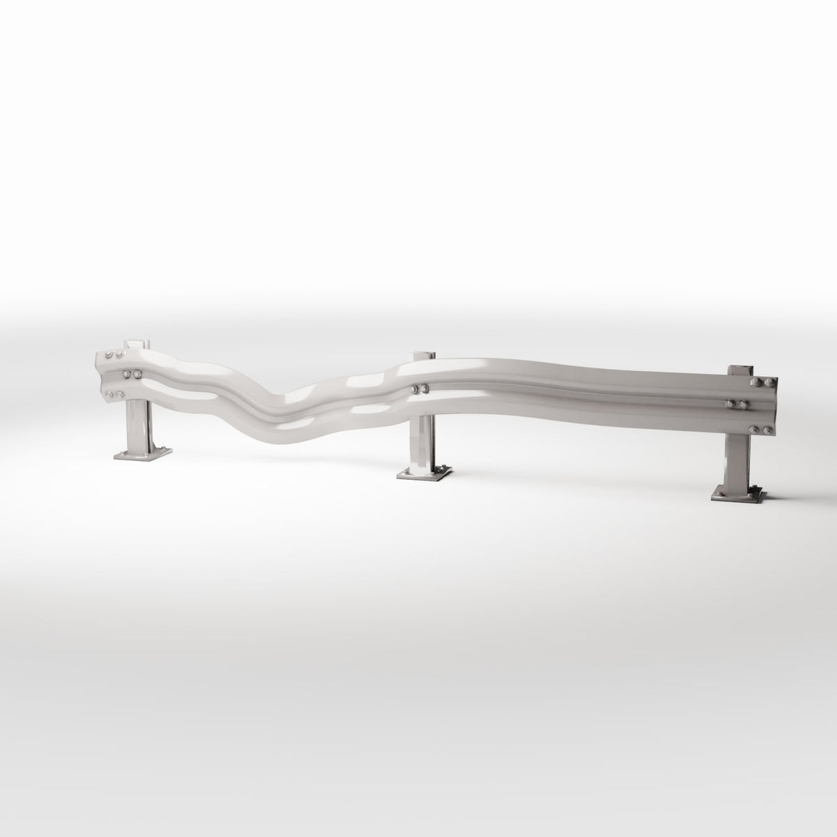 Photo produit pour diorama et modélisme 0 : Route de diorama : glissière de sécurité endommagée (Ref. 1000D)
