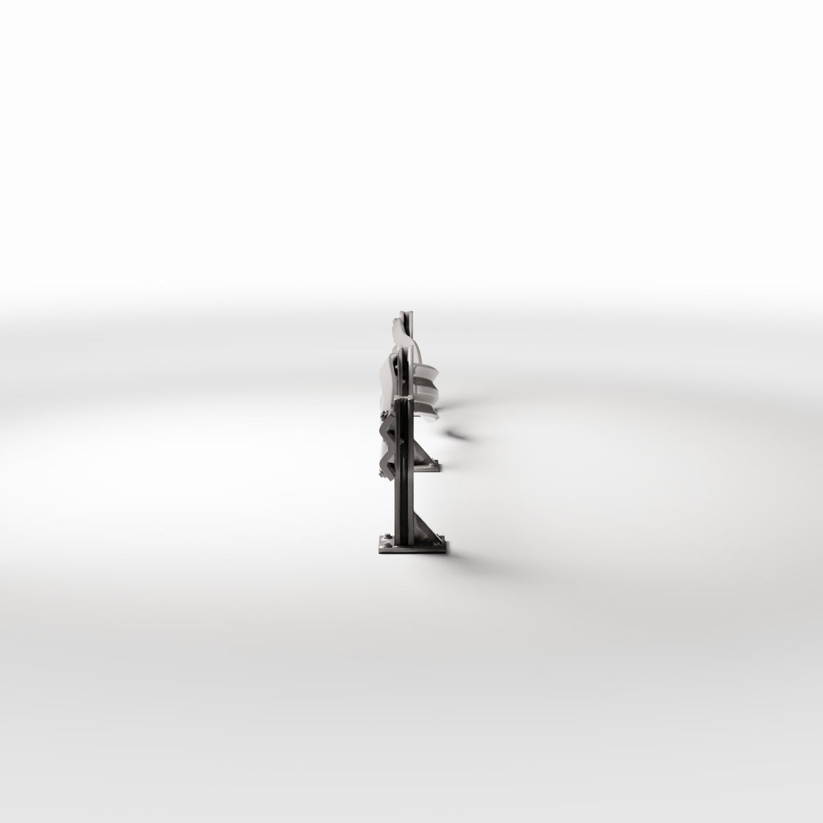 Photo produit pour diorama et modélisme 2 : Route de diorama : glissière de sécurité endommagée (Ref. 1000D)